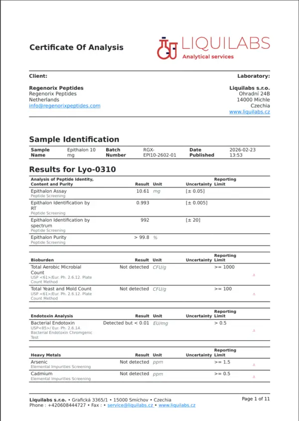 EPITALON COA