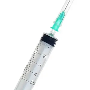 Terumo 5ml syringe with 21G 38mm needle Regenorix research supplies