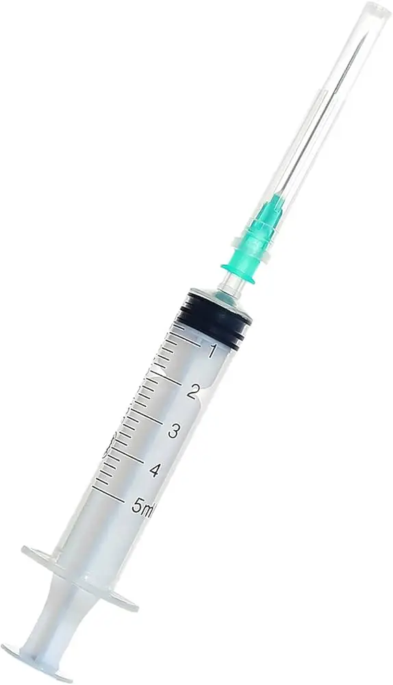 Terumo 5ml syringe with 21G 38mm needle Regenorix research supplies
